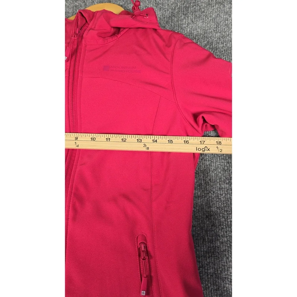 Mountain‎ Warehouse Softshell Jacket Women's Size 6 Hooded Water/Wind Resistant